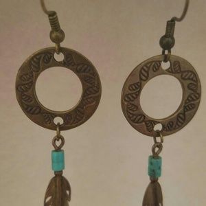 Brass earrings